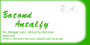 botond antalfy business card